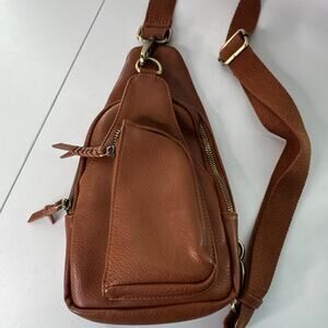 Antik Kraft  Crossbody Sling (Tan) Vegan Leather Crossbody Bag for Women